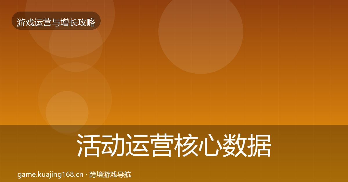 活动运营核心数据指标入门到进阶·第2356篇