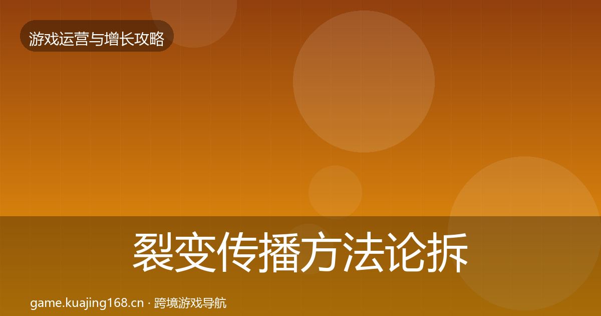 裂变传播方法论拆解入门到进阶·第2407篇