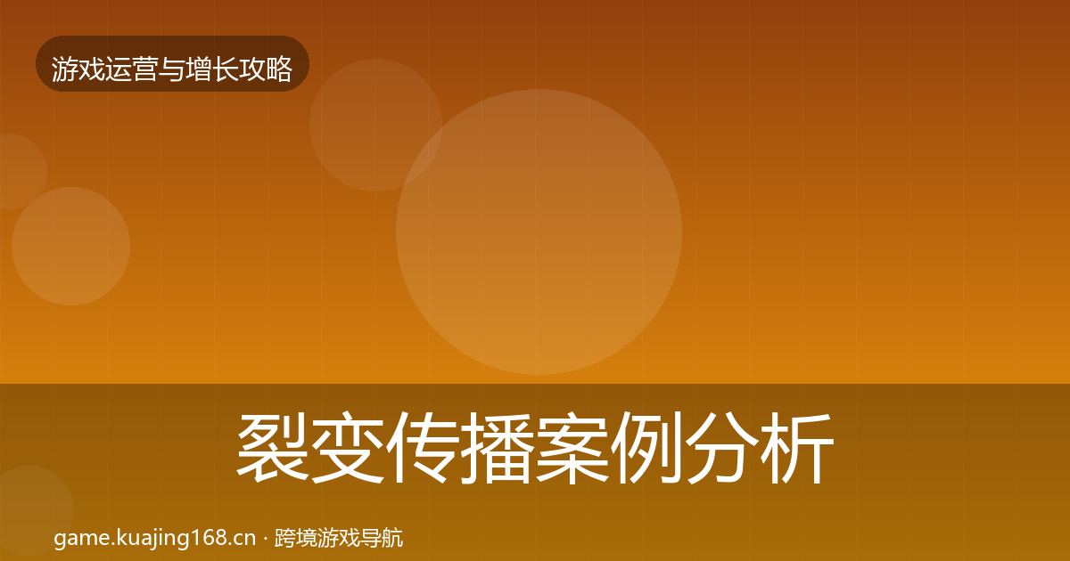 裂变传播案例分析入门到进阶·第2412篇
