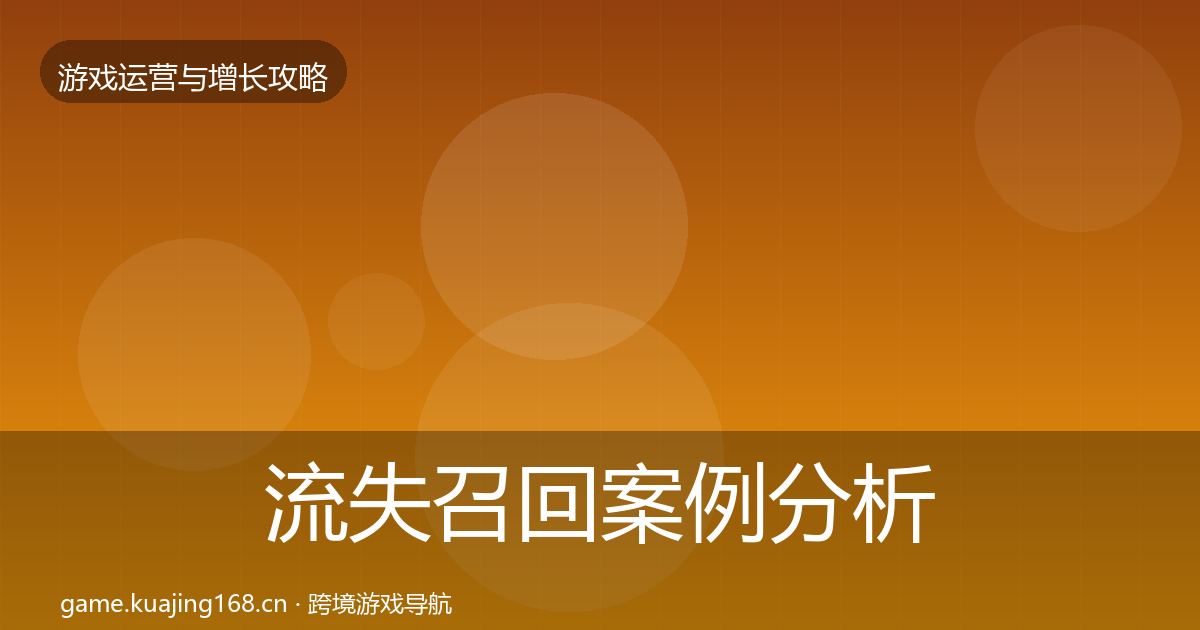 流失召回案例分析要点梳理·第2413篇