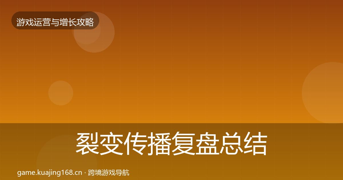 裂变传播复盘总结入门到进阶·第2427篇