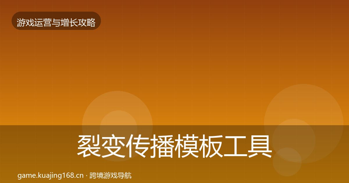 裂变传播模板工具入门到进阶·第2432篇