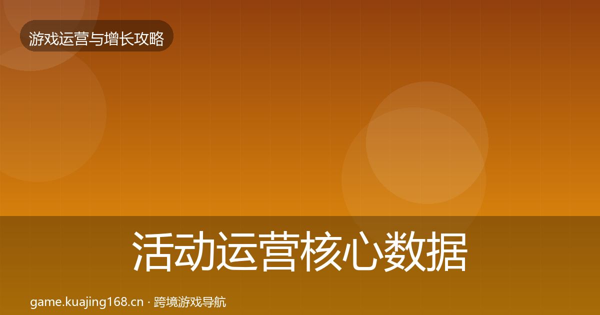 活动运营核心数据指标入门到进阶·第2436篇