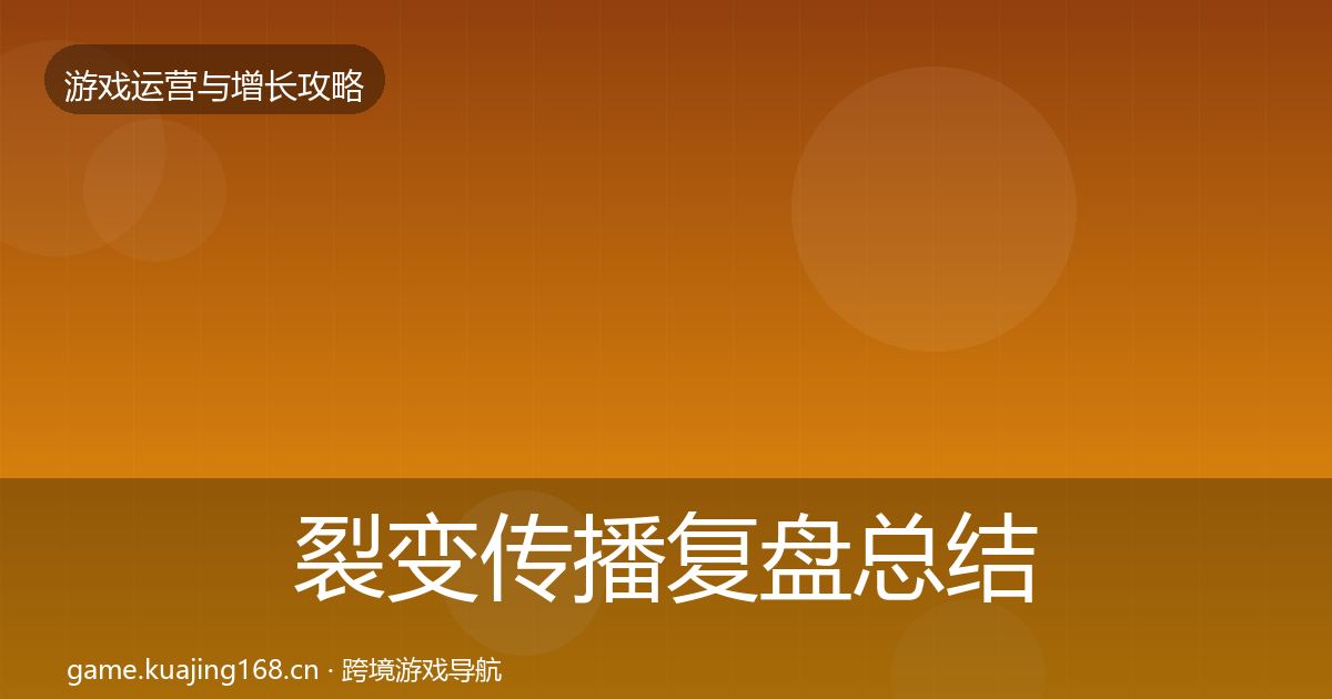 裂变传播复盘总结入门到进阶·第2467篇