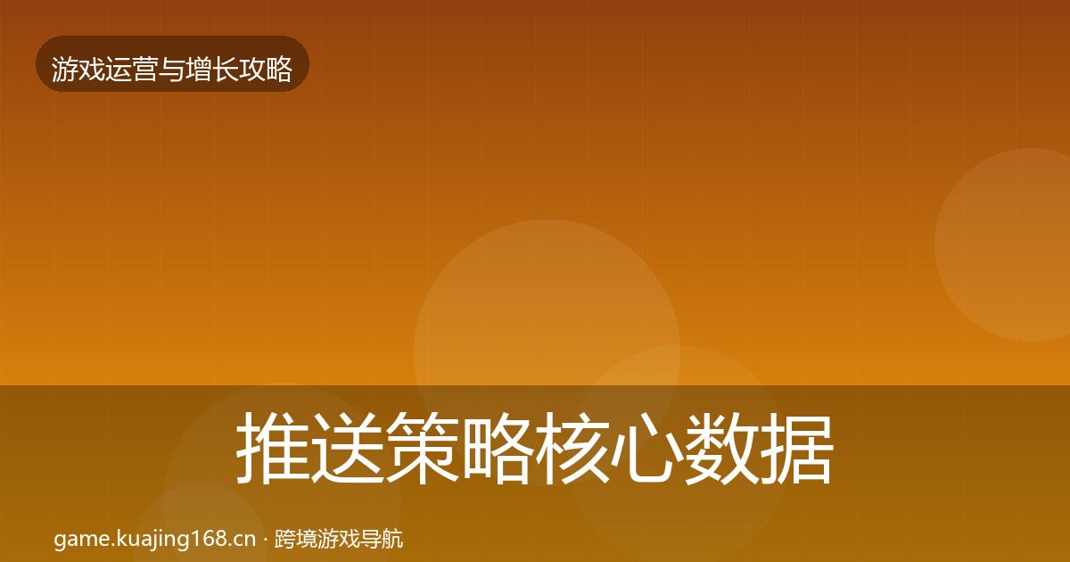 推送策略核心数据指标入门到进阶·第2519篇