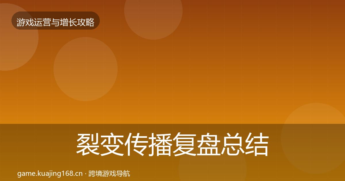 裂变传播复盘总结入门到进阶·第2547篇