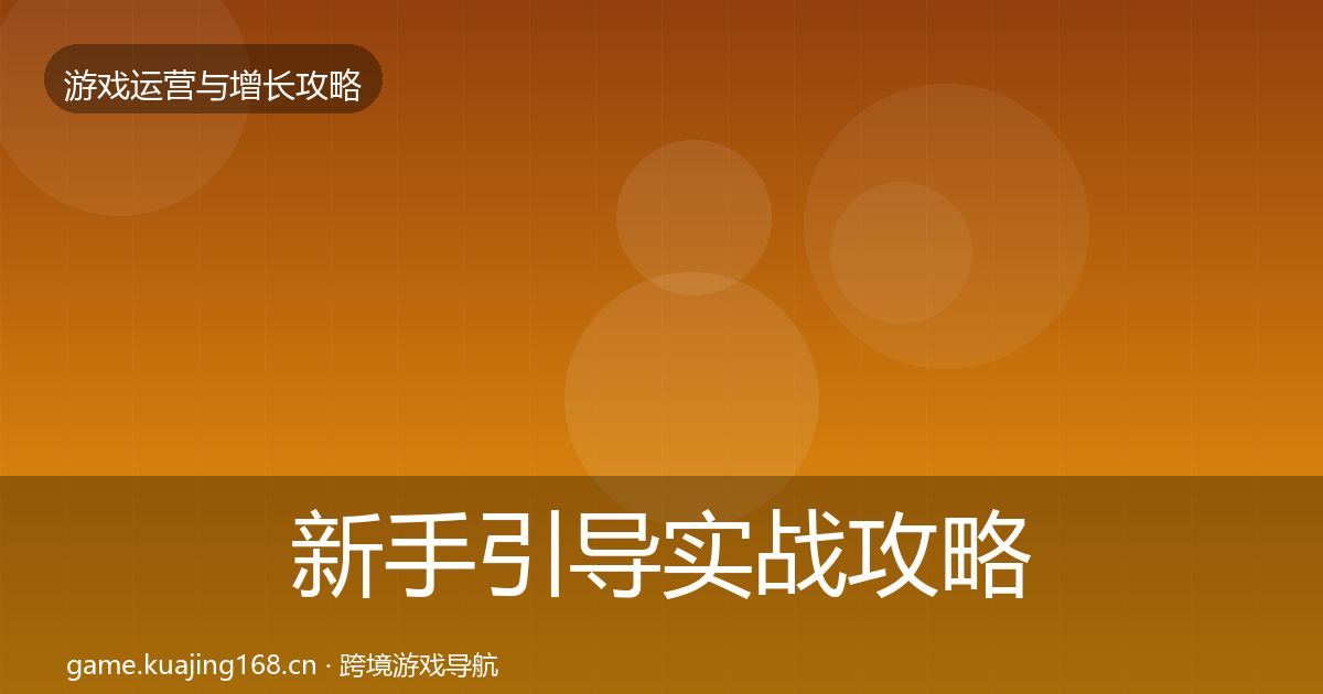 新手引导实战攻略入门到进阶·第2563篇