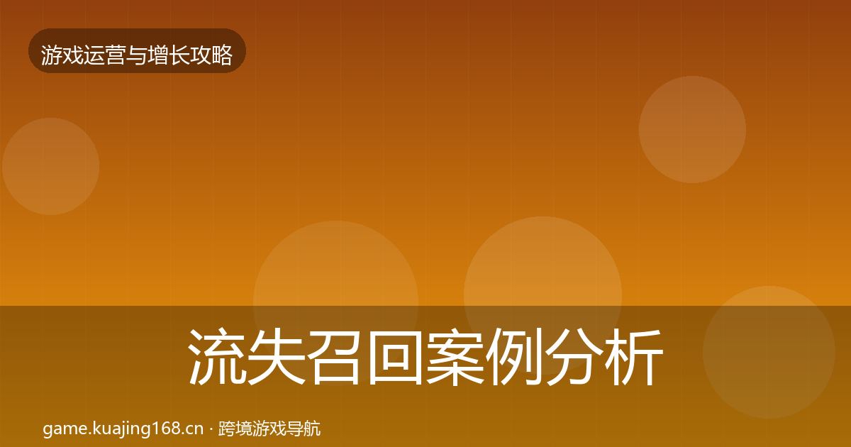 流失召回案例分析要点梳理·第2573篇