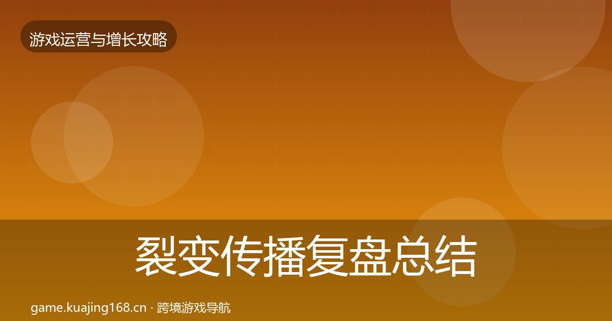 裂变传播复盘总结入门到进阶·第2587篇
