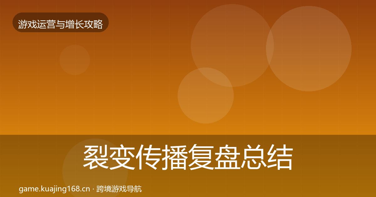 裂变传播复盘总结入门到进阶·第2627篇