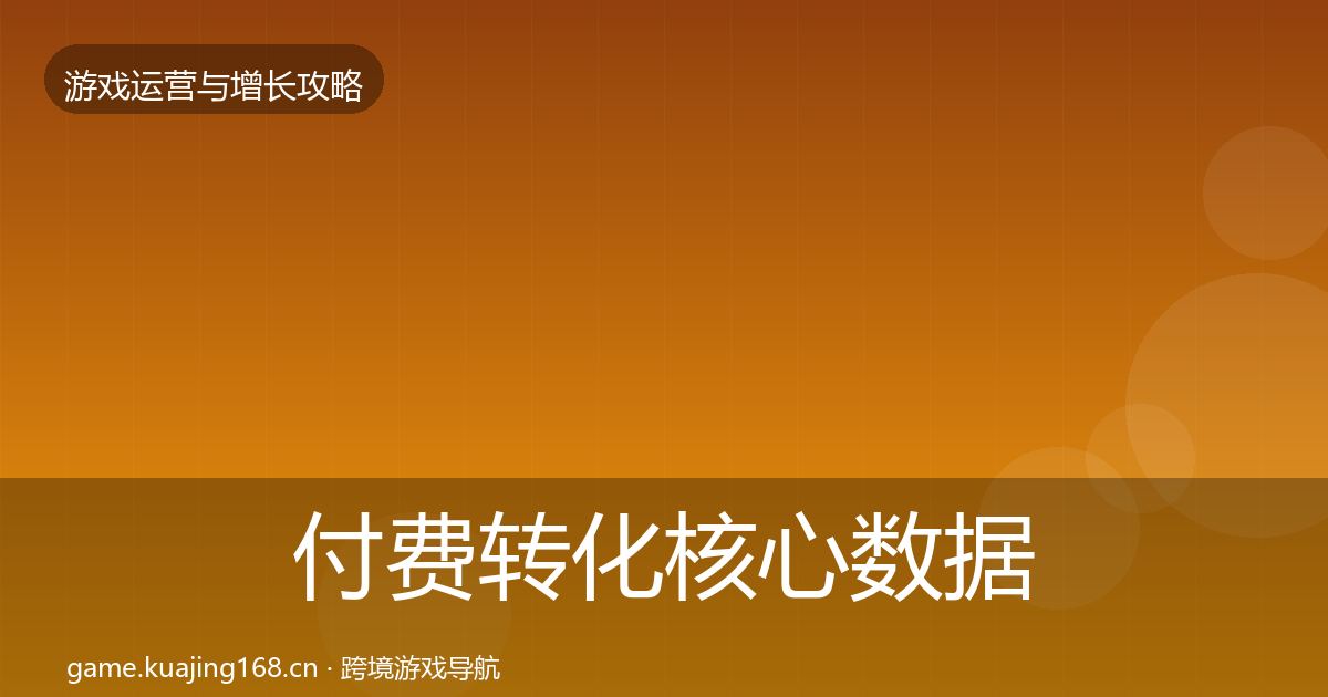 付费转化核心数据指标要点梳理·第2636篇
