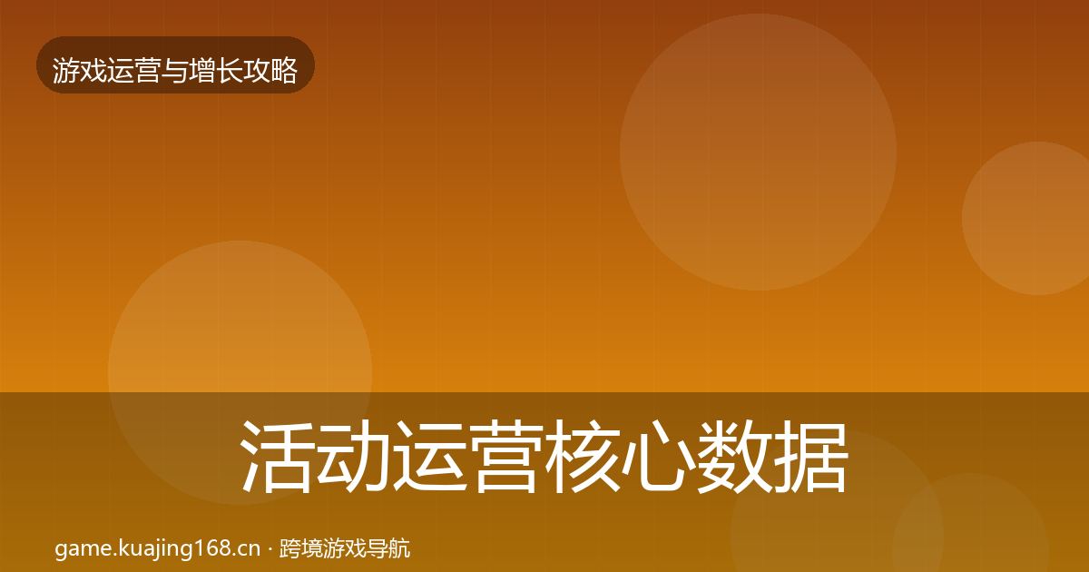 活动运营核心数据指标入门到进阶·第2676篇
