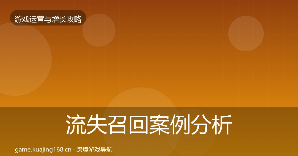 流失召回案例分析要点梳理·第2853篇