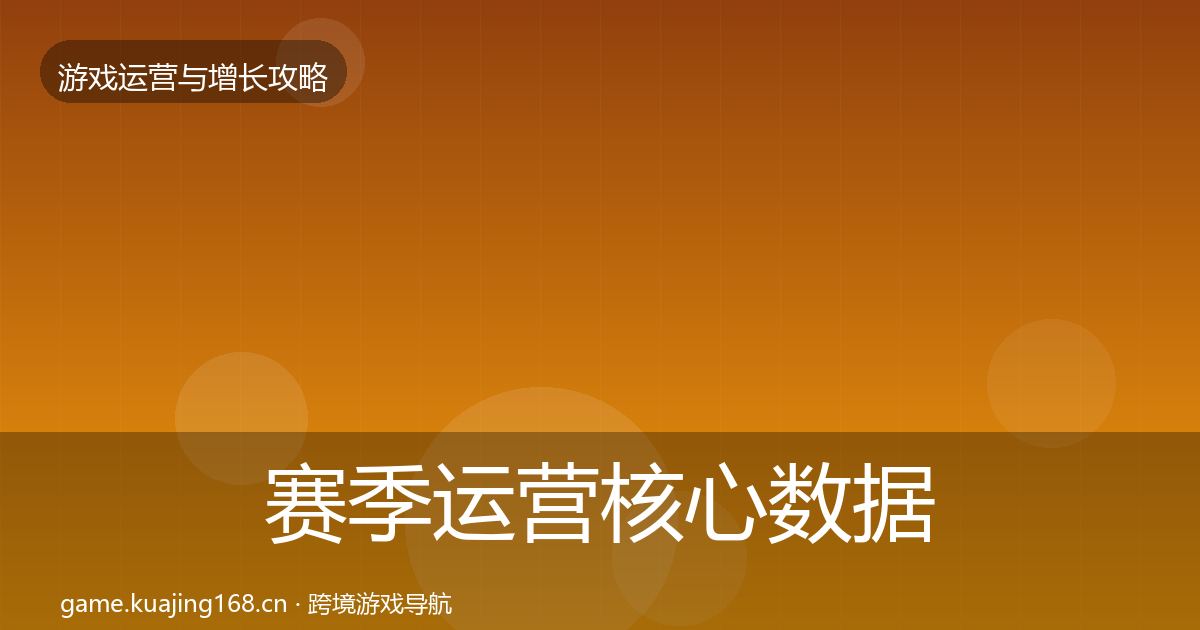 赛季运营核心数据指标实践指南·第2880篇