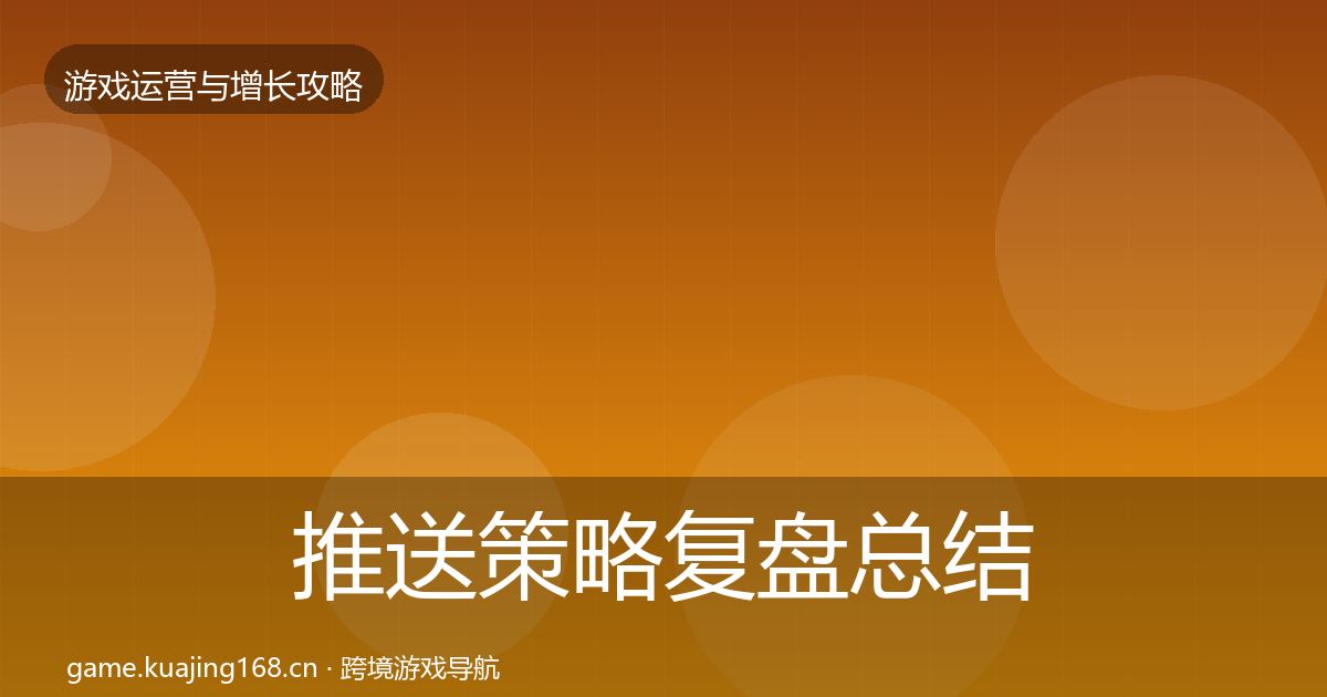 推送策略复盘总结入门到进阶·第2909篇