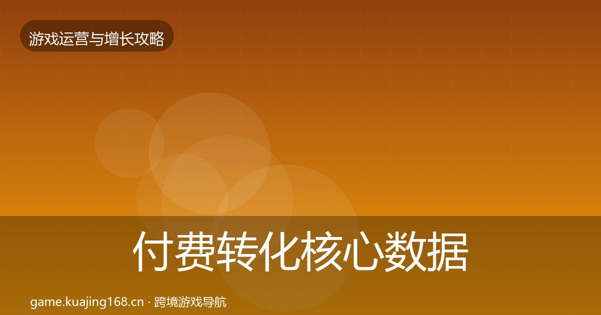 付费转化核心数据指标要点梳理·第2956篇