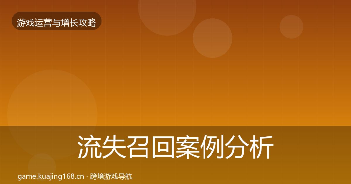 流失召回案例分析要点梳理·第2973篇