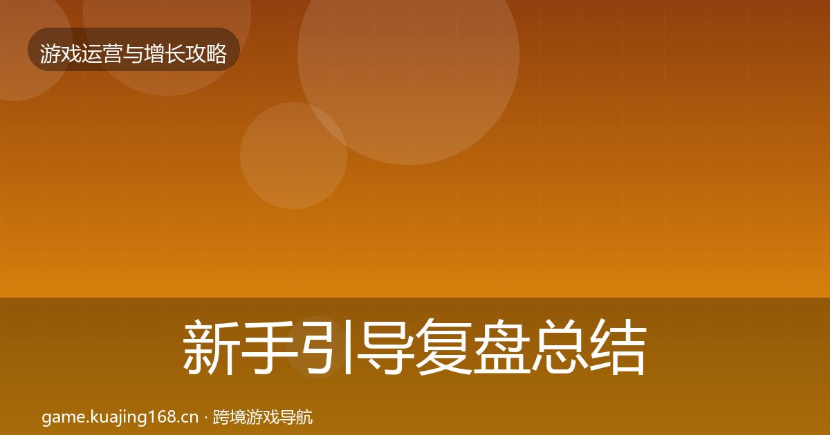 新手引导复盘总结入门到进阶·第2988篇
