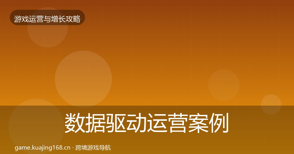数据驱动运营案例分析实践指南·第3013篇