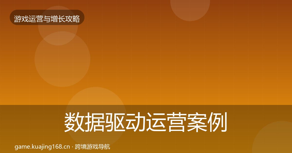 数据驱动运营案例分析实践指南·第3053篇
