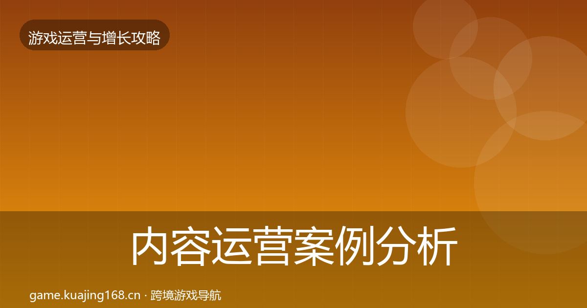 内容运营案例分析实践指南·第3054篇