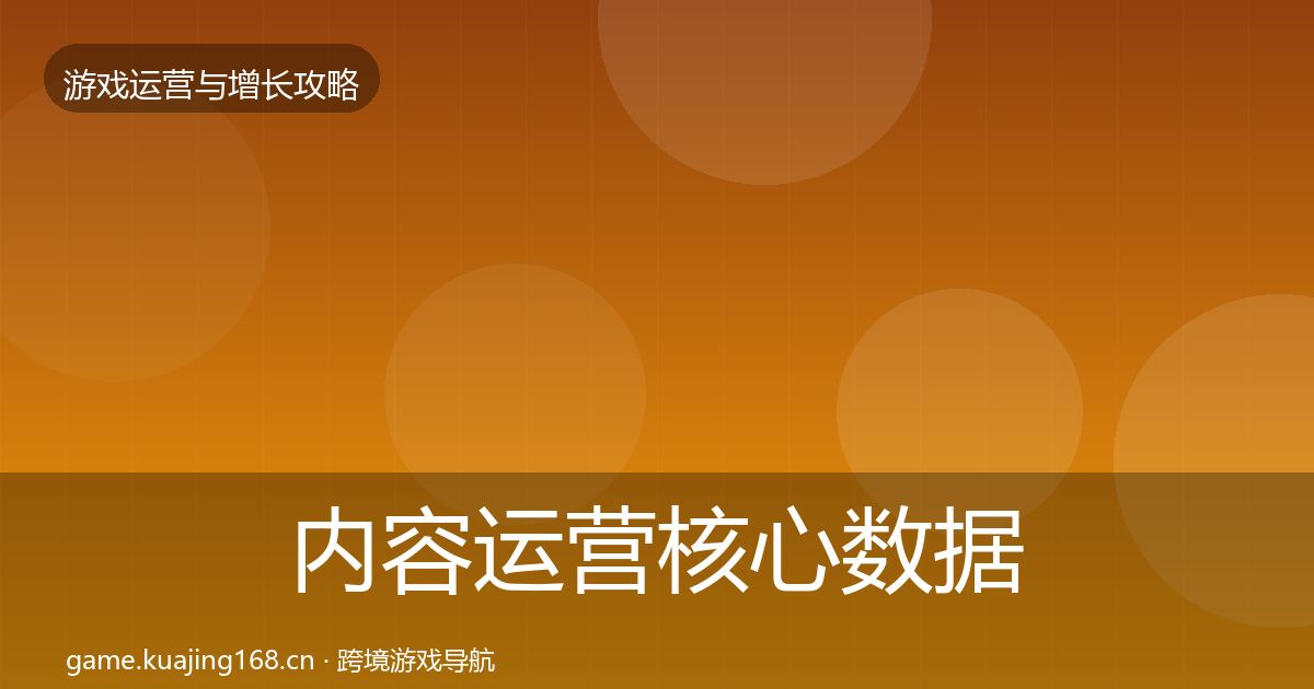 内容运营核心数据指标实践指南·第3079篇