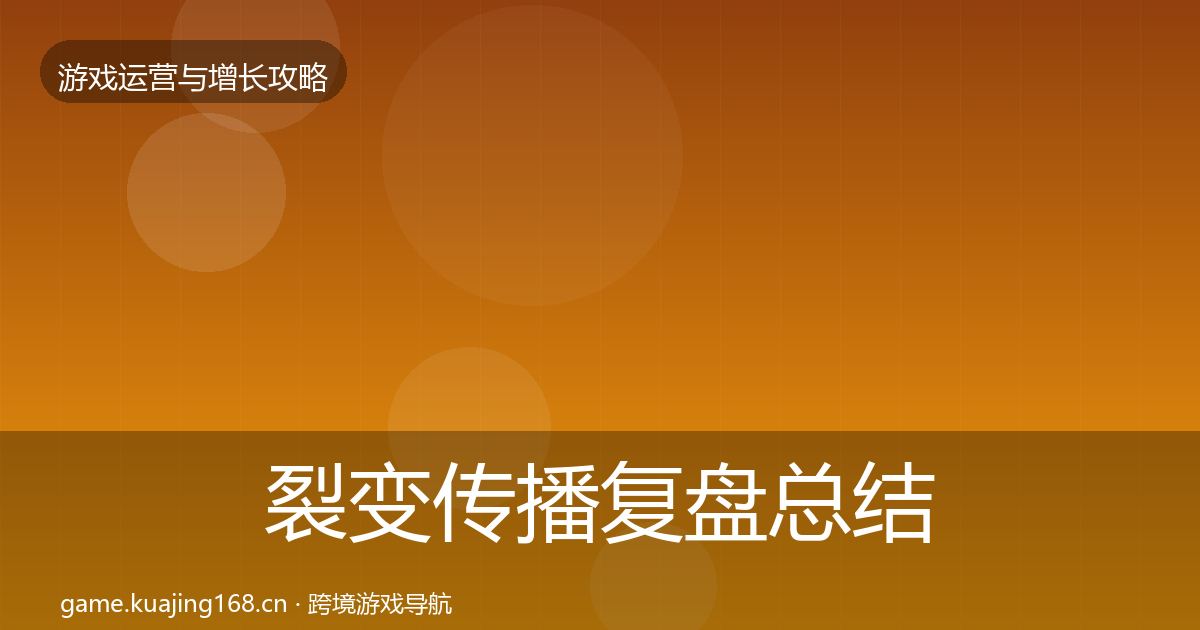 裂变传播复盘总结入门到进阶·第3107篇