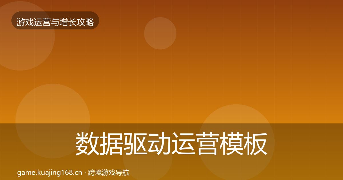数据驱动运营模板工具实践指南
