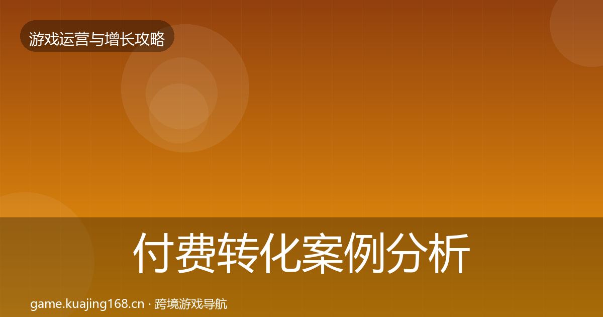 付费转化案例分析要点梳理·第3131篇