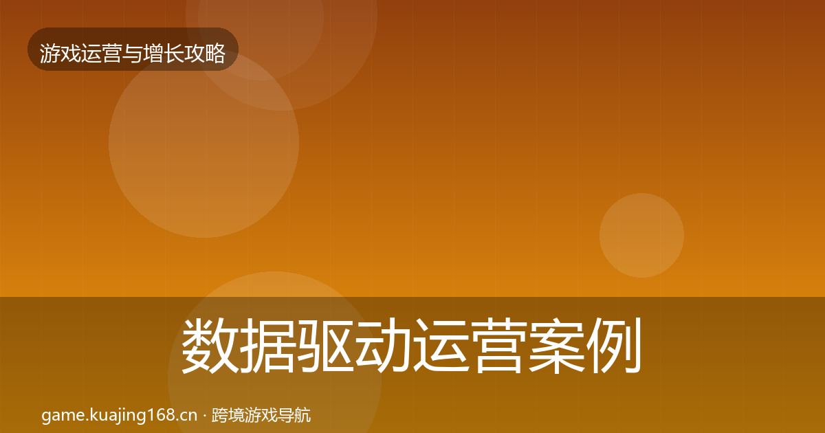 数据驱动运营案例分析实践指南·第3173篇