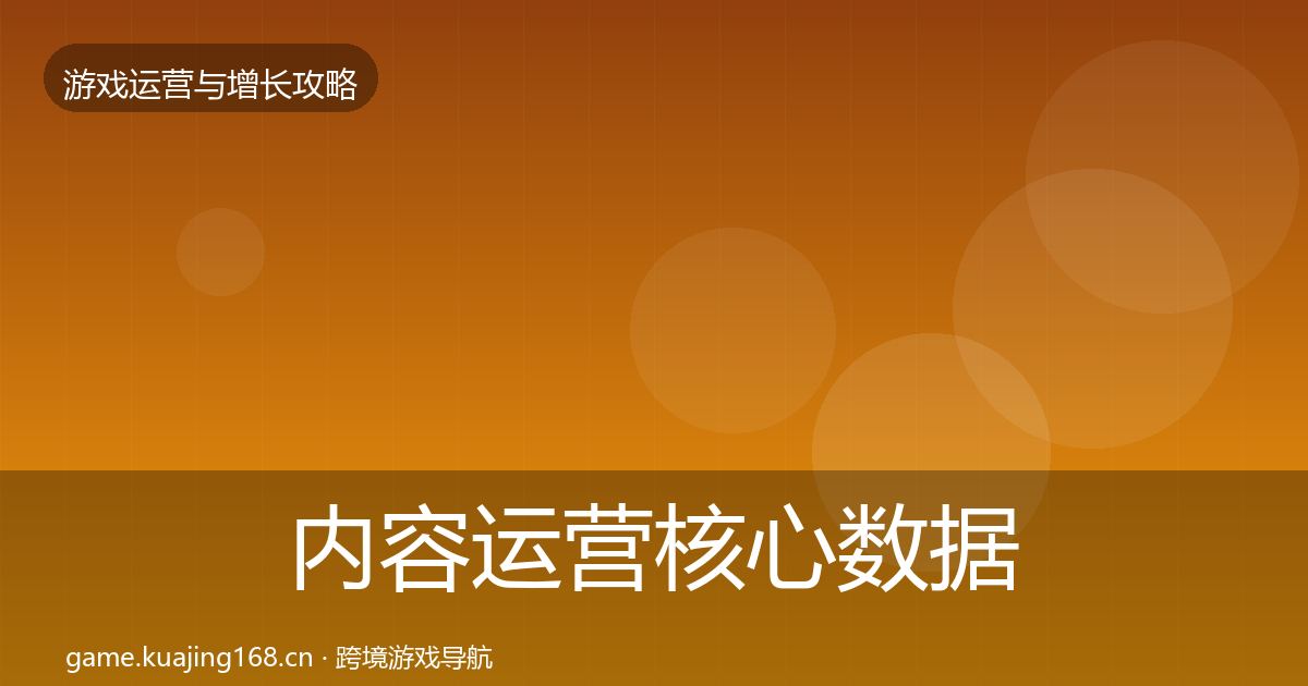 内容运营核心数据指标实践指南