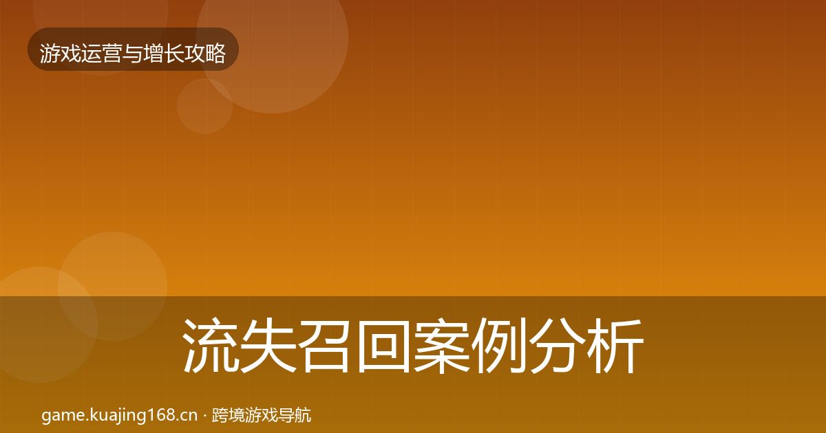流失召回案例分析要点梳理·第3253篇