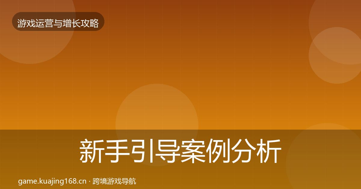 新手引导案例分析入门到进阶·第3253篇