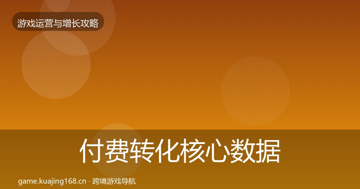 付费转化核心数据指标要点梳理·第3356篇