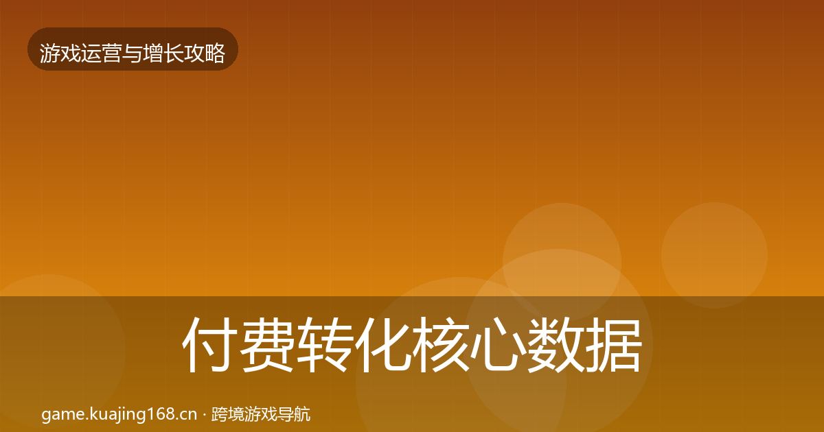 付费转化核心数据指标要点梳理·第3436篇