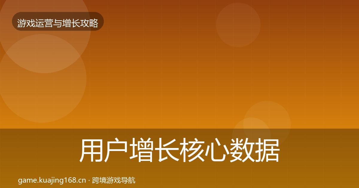 用户增长核心数据指标全攻略·第3596篇