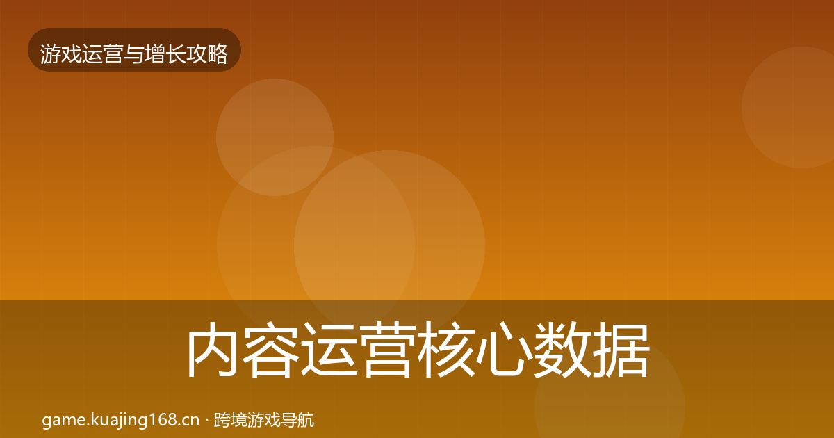 内容运营核心数据指标实践指南·第3599篇
