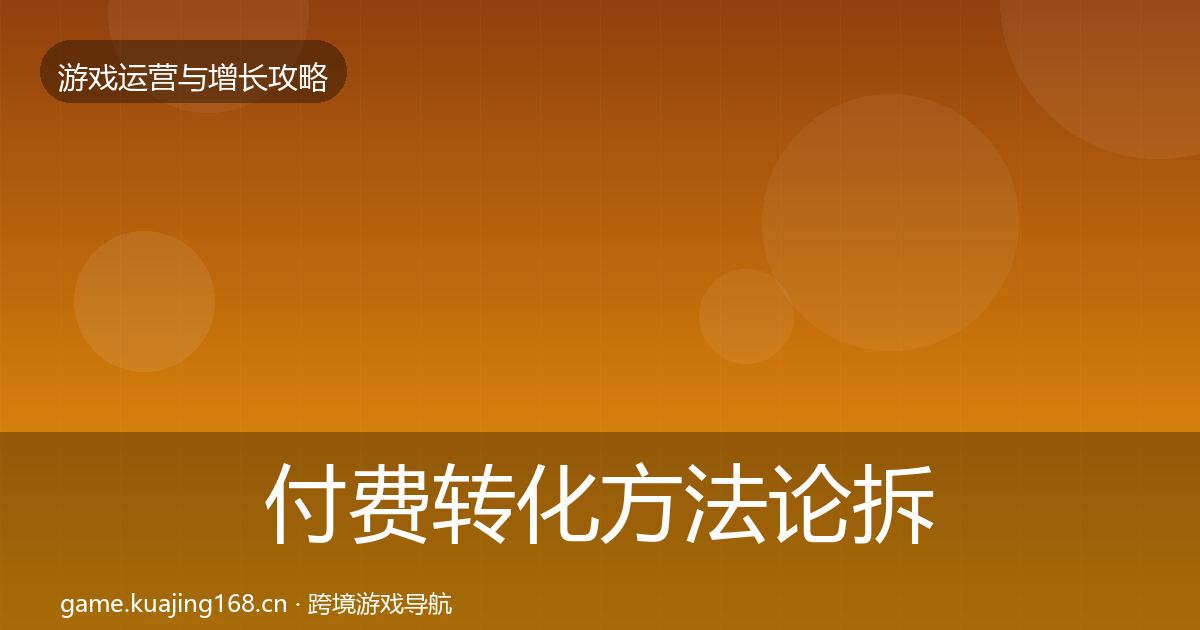 付费转化方法论拆解要点梳理·第3686篇