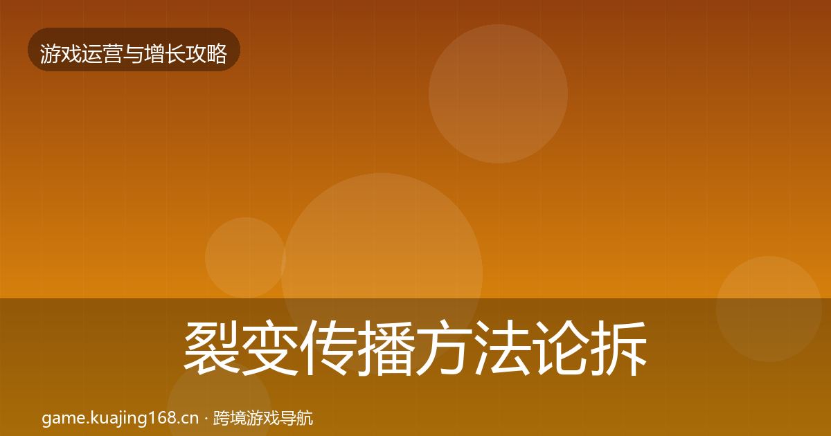 裂变传播方法论拆解入门到进阶·第3687篇