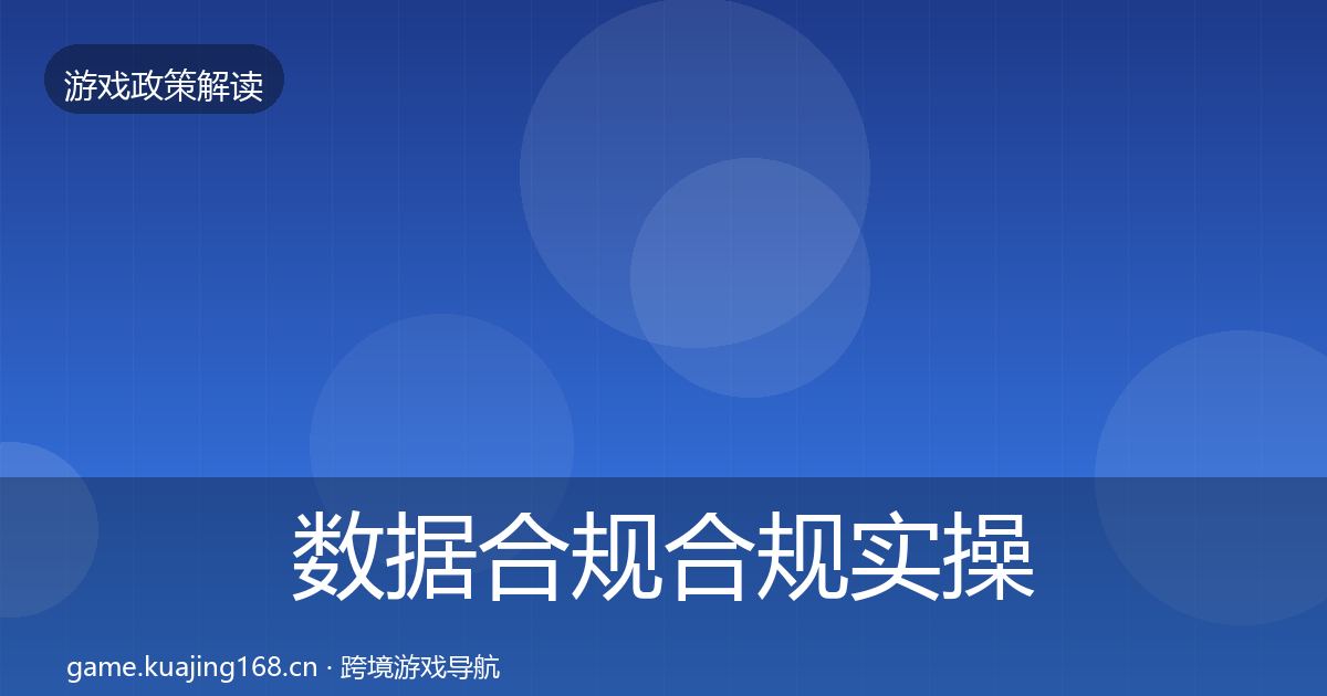 数据合规合规实操指南全指南：深度