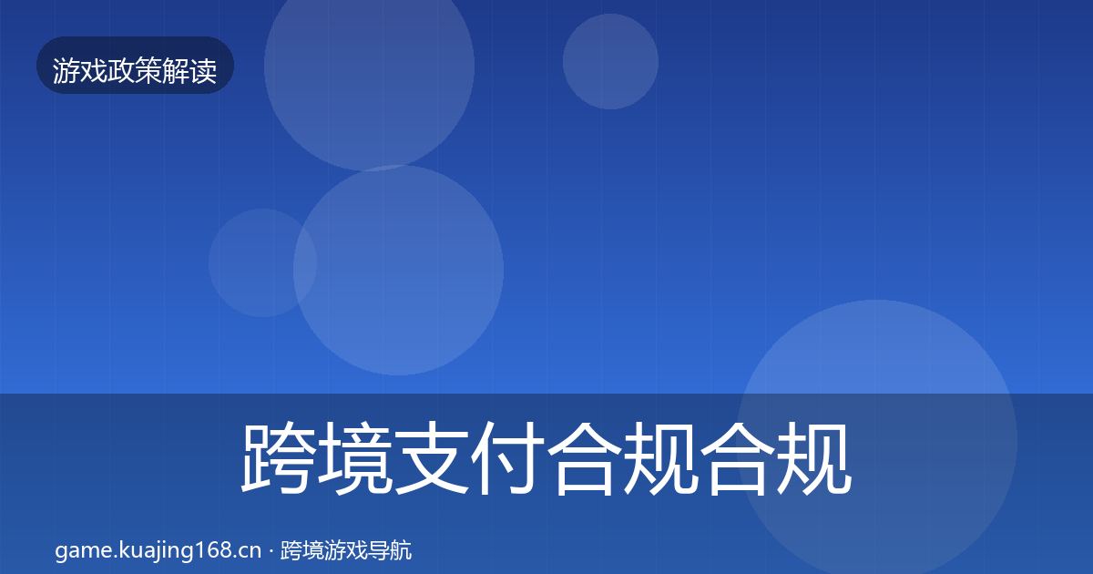 跨境支付合规合规实操指南全指南：全面