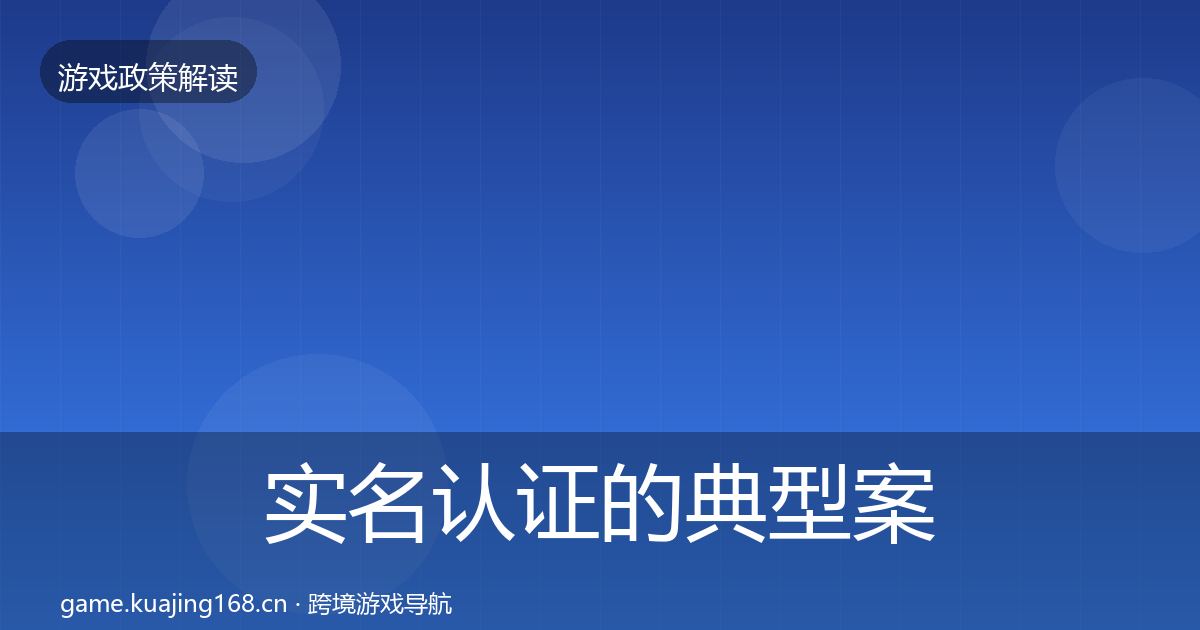 实名认证的典型案例解析（2026年）