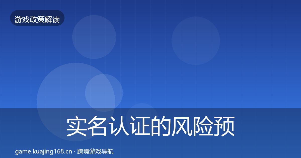 实名认证的风险预警清单（2027年）