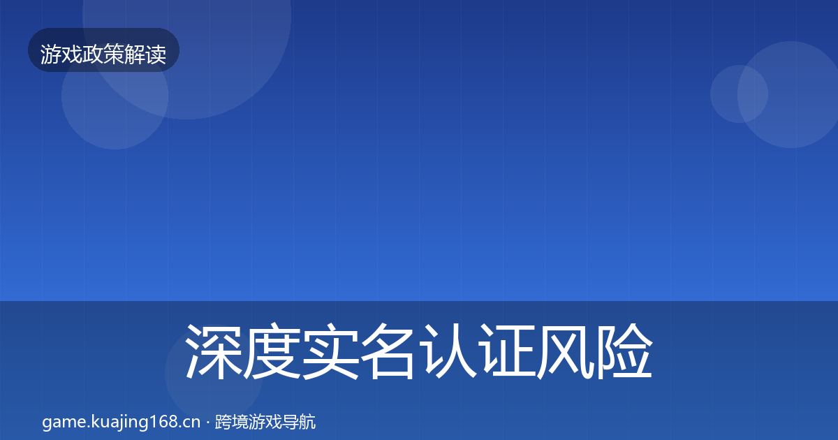 深度实名认证风险预警清单