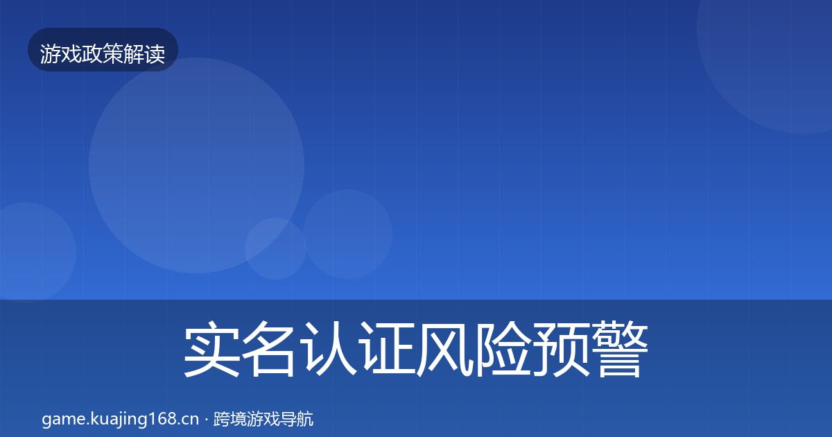 实名认证风险预警清单全指南:实用