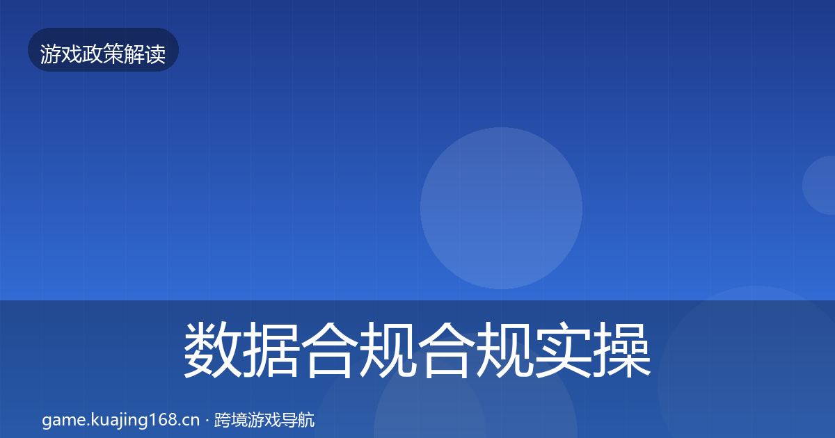 数据合规合规实操指南要点梳理·第331篇