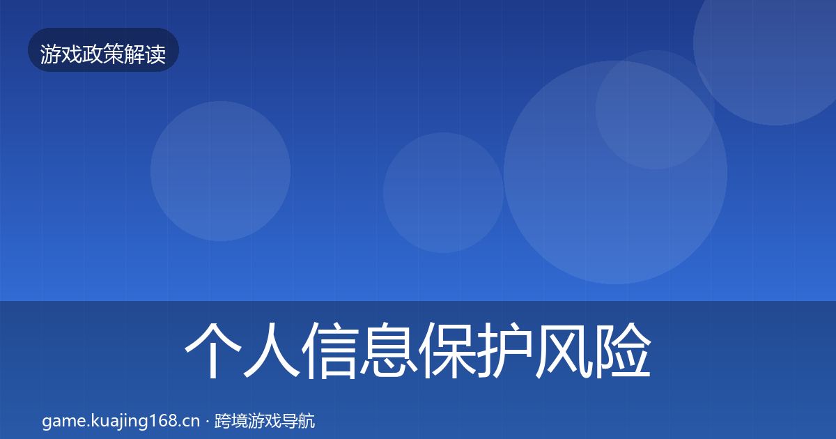 个人信息保护风险预警清单要点梳理·第347篇