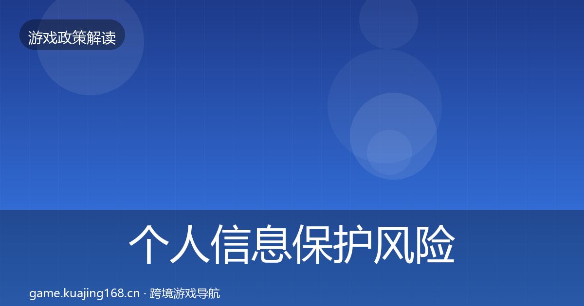 个人信息保护风险预警清单要点梳理·第427篇