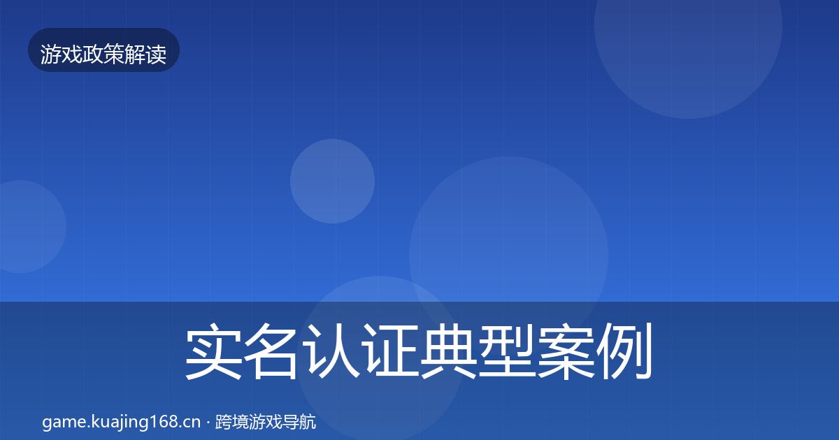 实名认证典型案例解析要点梳理·第463篇