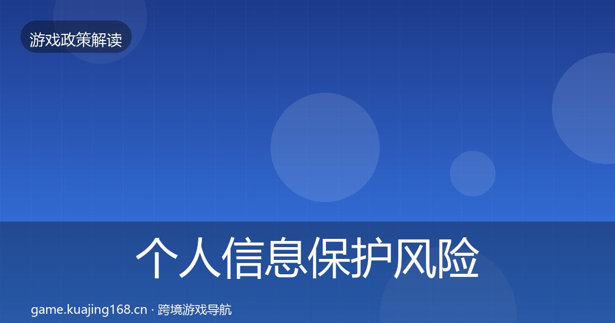 个人信息保护风险预警清单要点梳理·第467篇